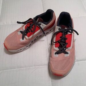 On Cloud 2.0 Salmon/Rust/Rose Athletic Sneakers, Size W9 US, like new condition!